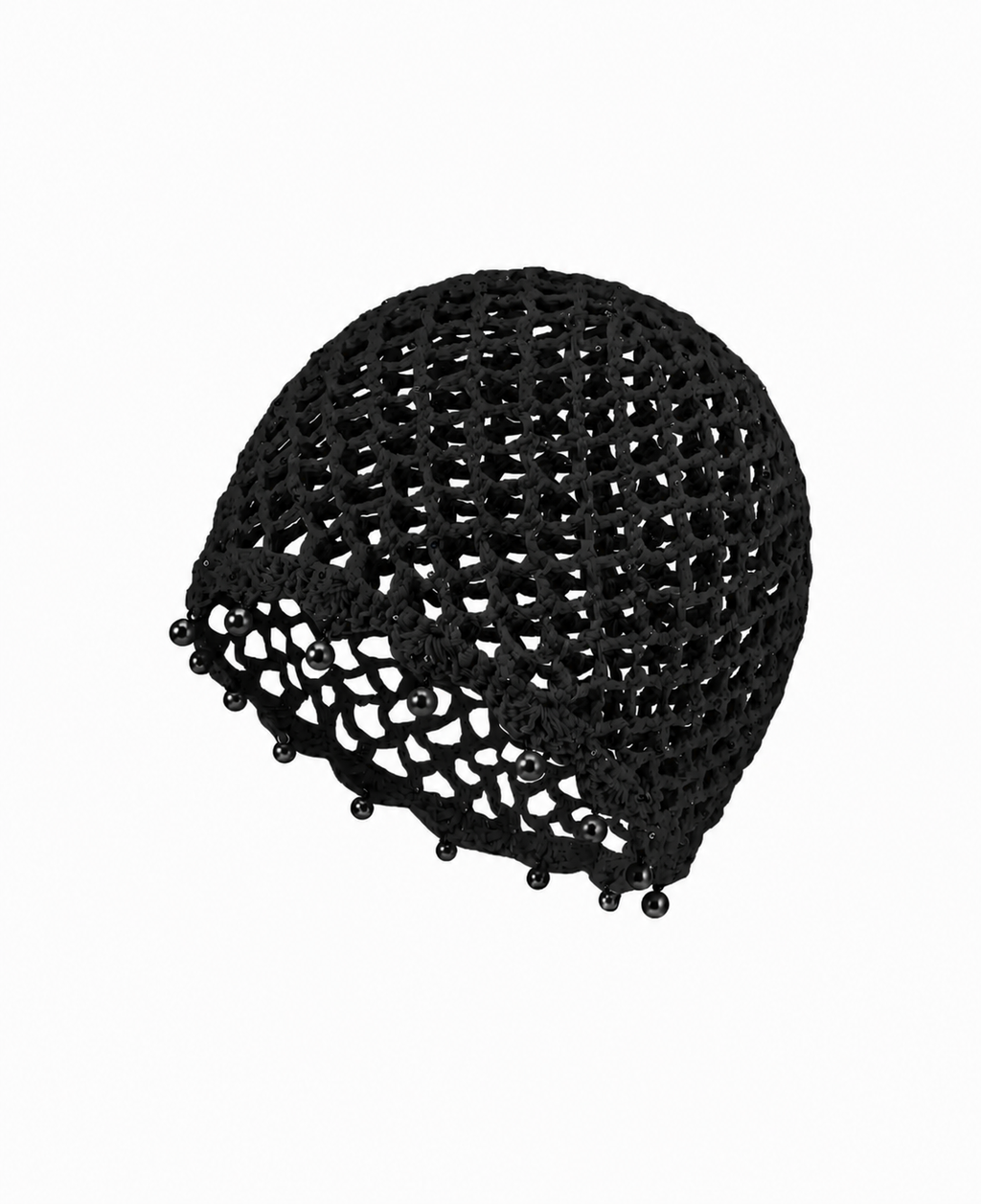 Bonnet à crochet perlé