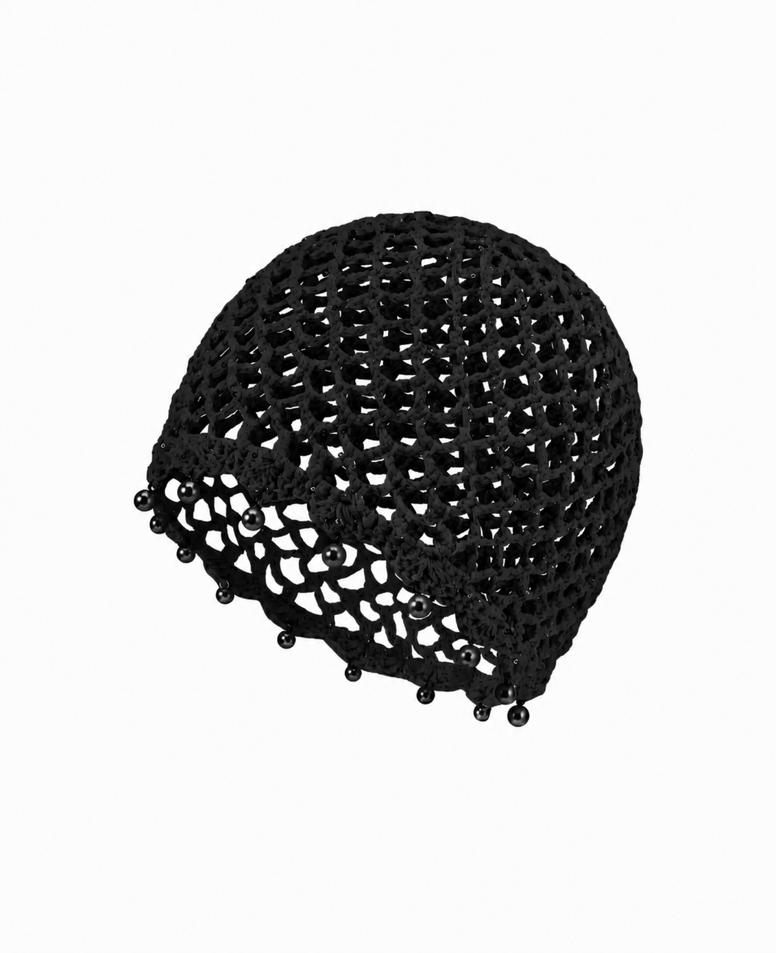 Bonnet à crochet perlé