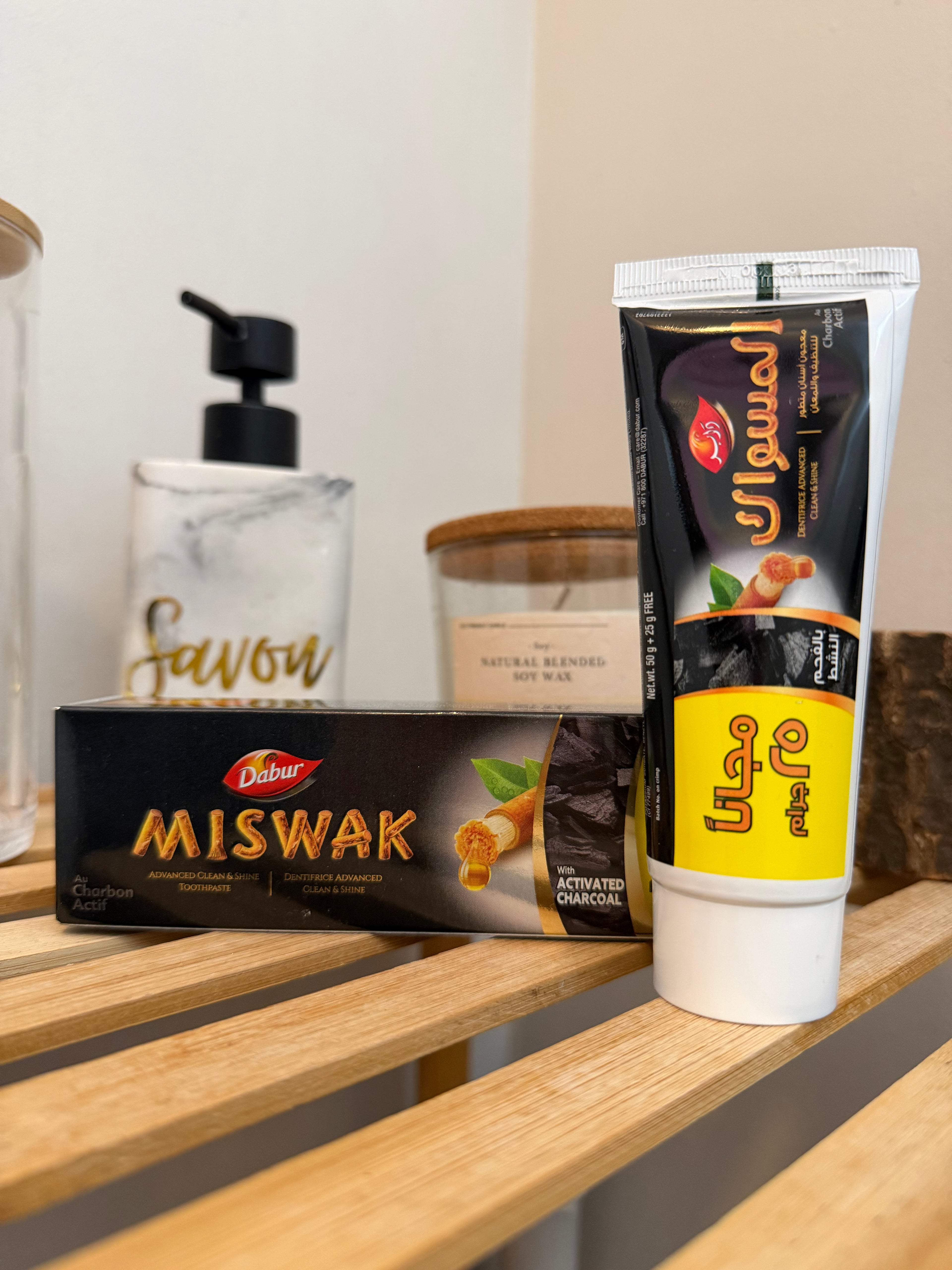 Dentifrice au Siwak Parfum Charbon