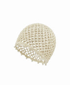 Bonnet à crochet perlé