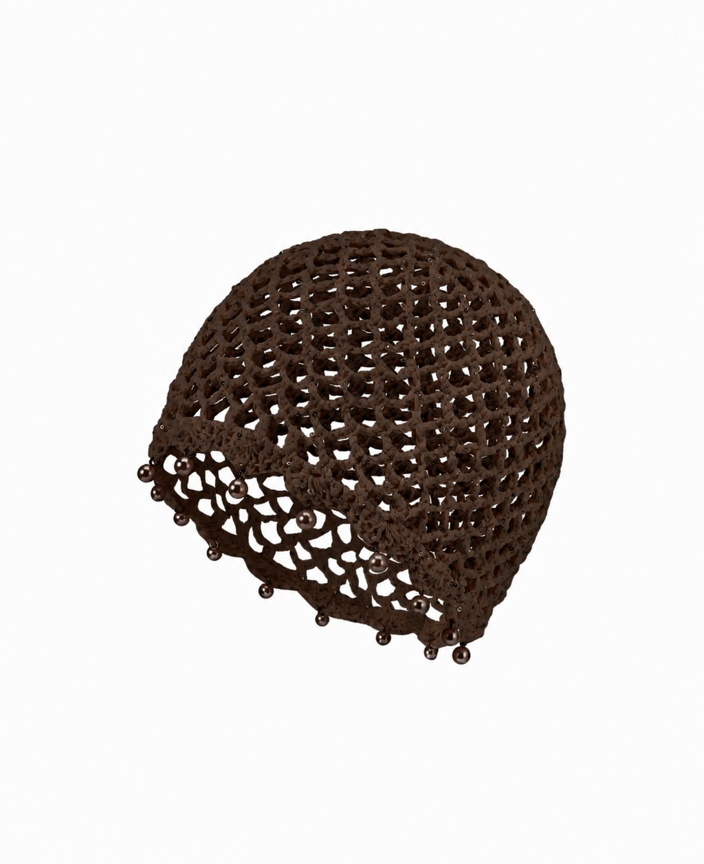 Bonnet à crochet perlé