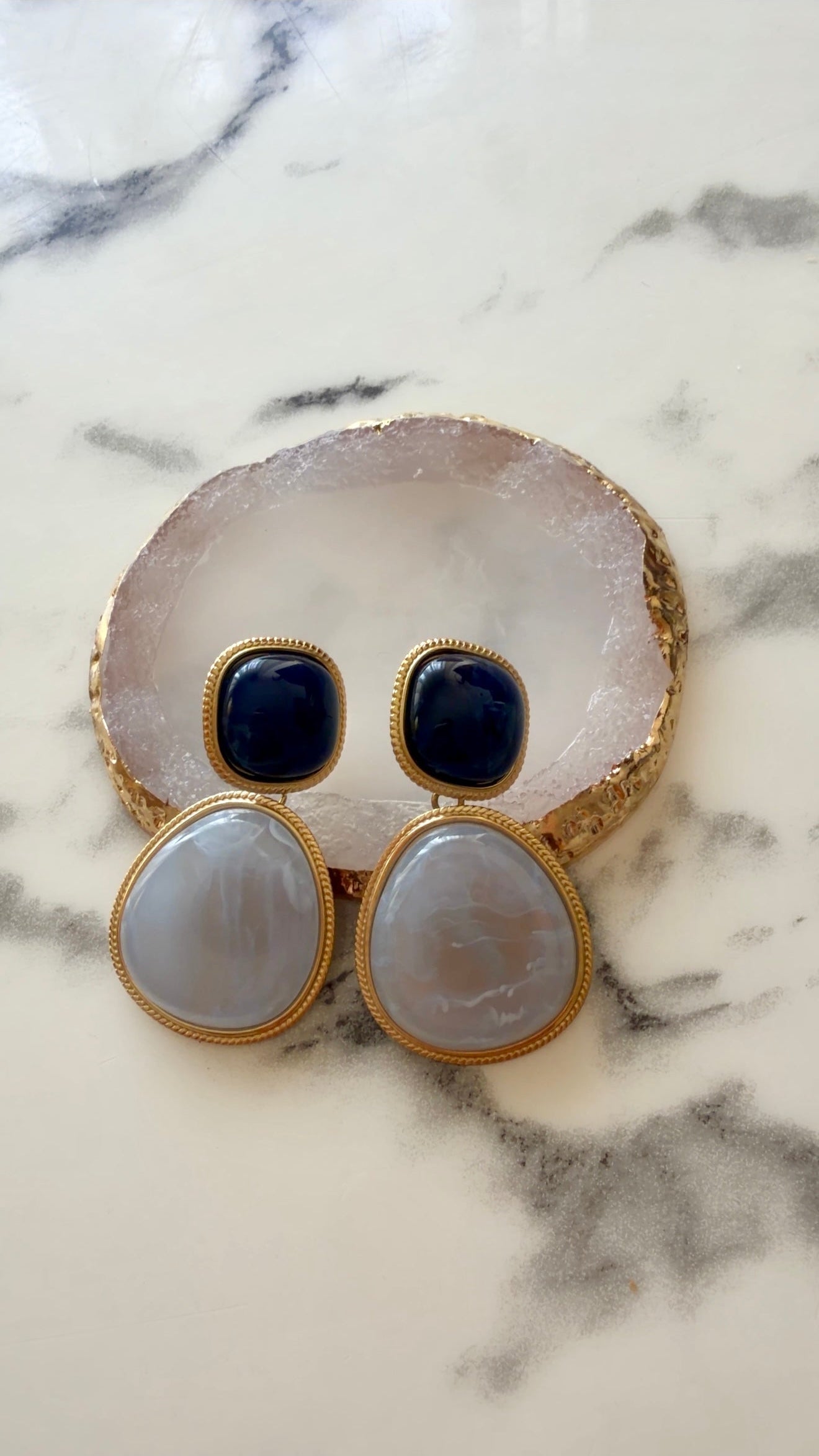 Boucle d'oreille Saphir